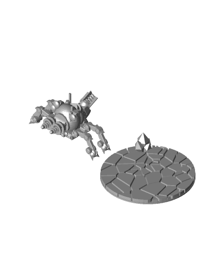 FHW: Tik tAAK Heavy weapons Crab walker with twin sonic cannons 3d model