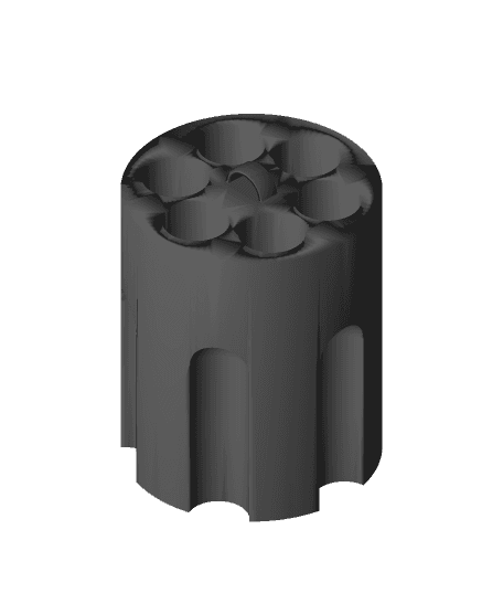 Revolver barrel keychain 3d model