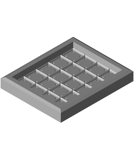 Model Train Gridfinity Display Frame Remix 3d model