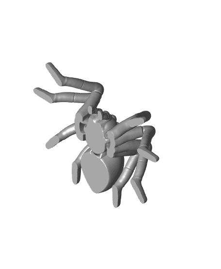 Mini Spider Infestation Halloween Articulating Flexi Spiders 3d model