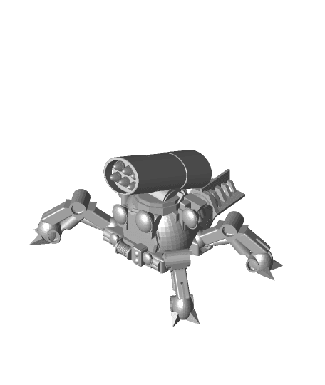 FHW: TiK tAAk Walking torpedo small v1.3 (BoD) 3d model