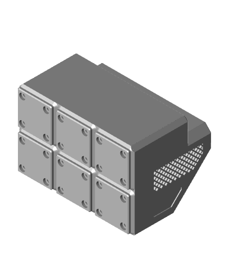 Rugged Organizer LARGE Gridfinity 2x3 3d model