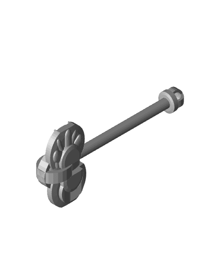 Flying Naqualiere, Player Baton, and Player Finger Pieces 3d model