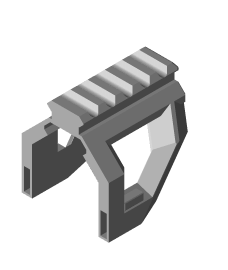 Dart Zone Mk2 Ultra Pump Grip 3d model