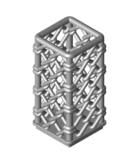 Chain Link Gridfinity Bin 80mm 3d model