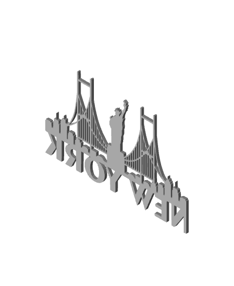 new york wall art city wall decor usa decoration 3d model