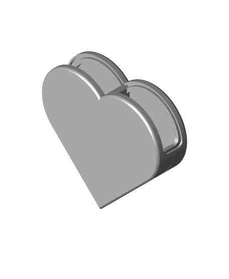 Shutter Box - Heart (Thicker Walls) 3d model