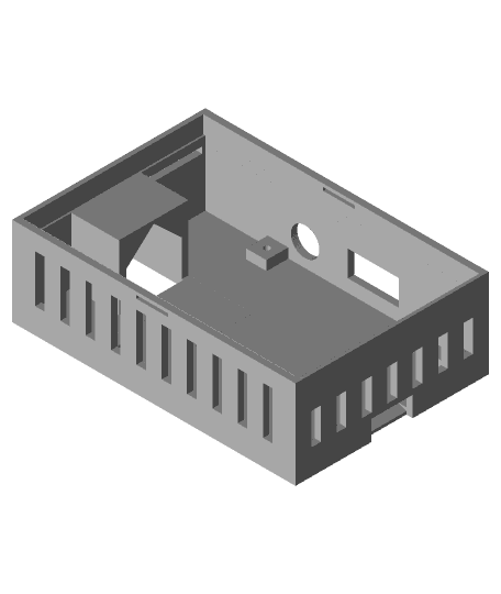 Raspberry Pi 3A with 3.5 inch GPIO LCD Case 3d model