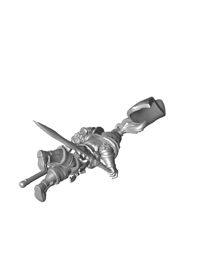 Queen's Knight Banner 3d model