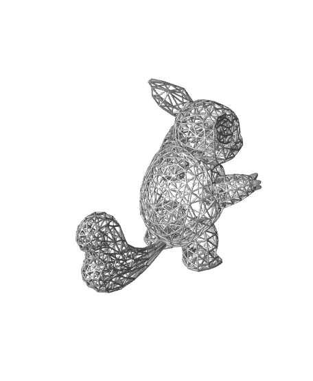 #008 Wartortle Pokemon Wiremon Figure 3d model