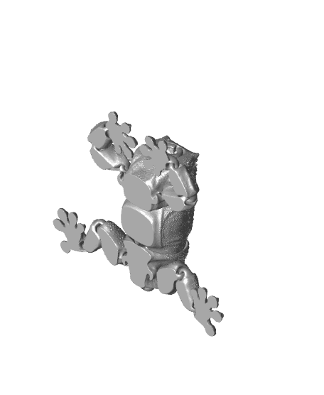 Crested Gecko - Articulated Figure 3d model