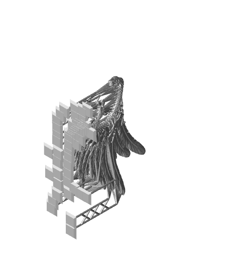 Earring of the Valkyrie Queen 3d model