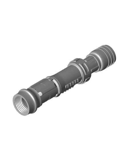 Print in Place Connecting Double Lightsaber Concept 9 3d model