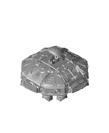 PrintABlok Flying Saucer with Pilot 3d model