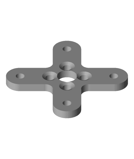 Airplane motor mount 12 x 12mm 3d model