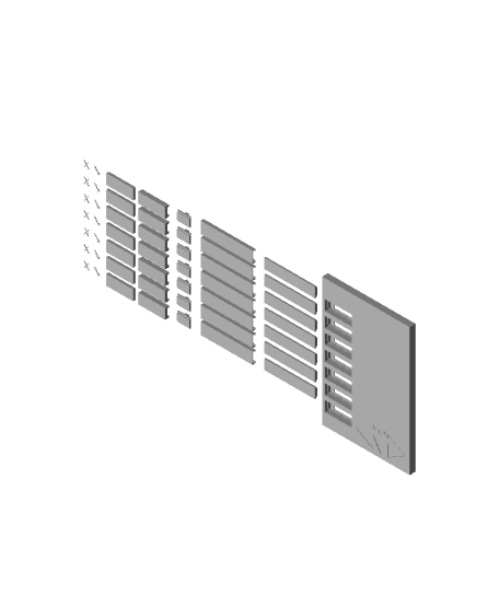 Task / Chore / Check List Board 3d model