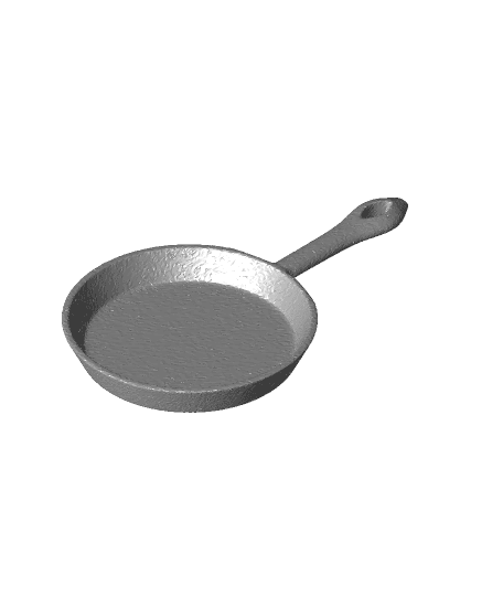 Cast Iron Skillet Pendant 3d model