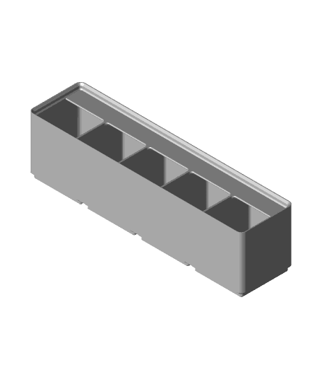 Divider Box 4x1x6 5-Compartment.stl 3d model