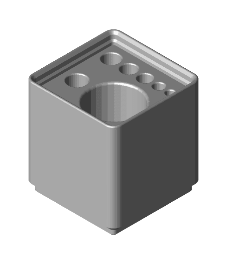 Gridfinity 1x1 Thread Tap Holder 3d model