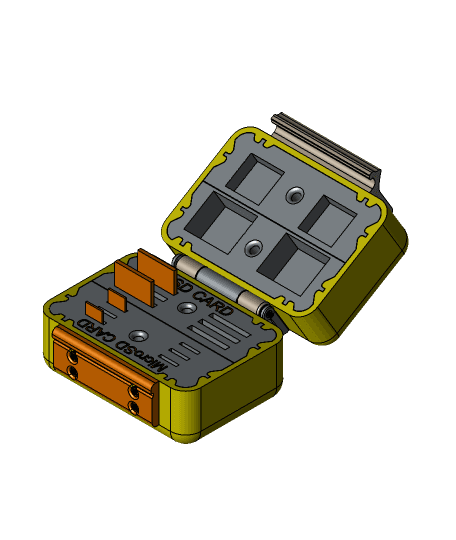 SD Cards storage box. 3d model