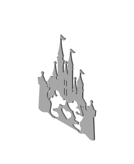 disney mickey minnie castle.stl 3d model