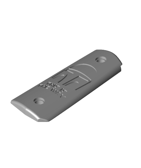 Mandalorian 1911 CS grips 3d model