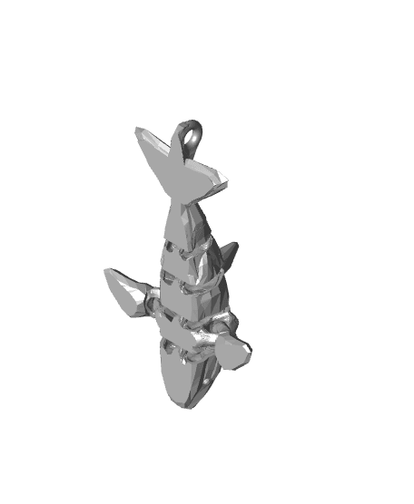 Low Poly Orca Whale Keychains 3 Models - Articulated - No Supports - Print in Place  3d model