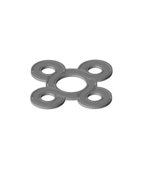 Clover Celtic Knot 3d model