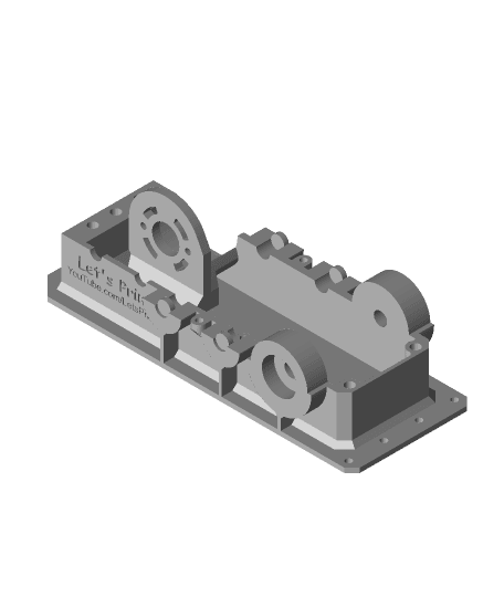 Double-Shaft Gearbox RATIO 1:8 3d model