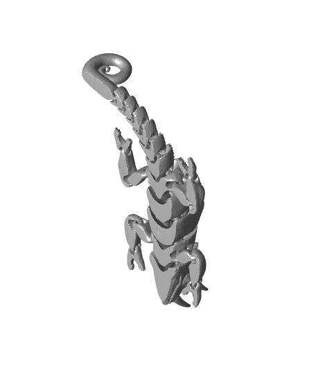 Flexi Horned Chameleon 3d model