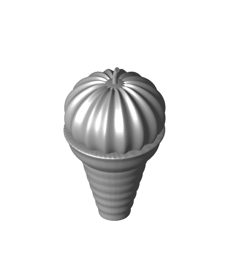 Ice cream pumpkin 3d model