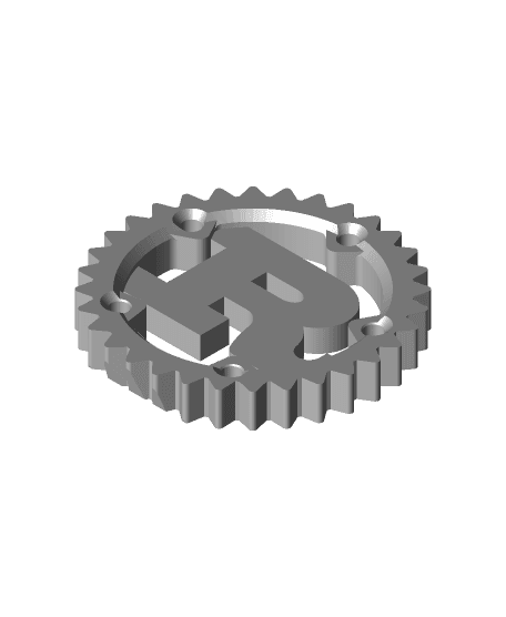 Rust Programming Language Logo 3d model