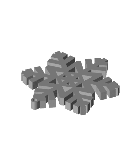 Snowflake Ornament 2 3d model