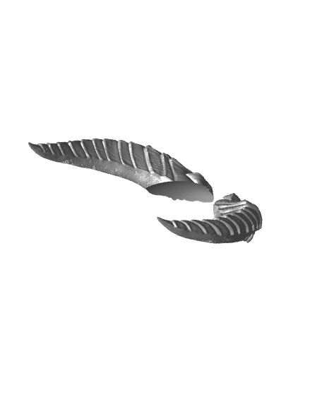 FANTASY BALEFUL SPIKES HORNS SET BALDURS GATE 3 3d model