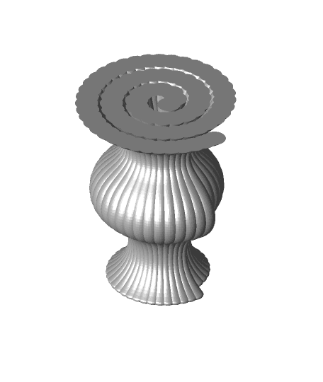 Monocoil Vase  3d model