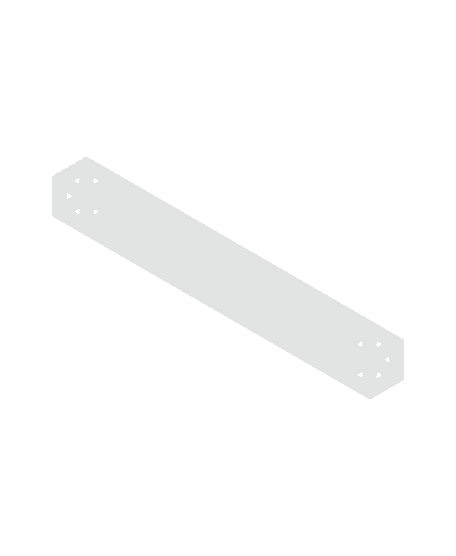 STEMFIE - Beams - Straight - Box-Section - Square Ends 3d model