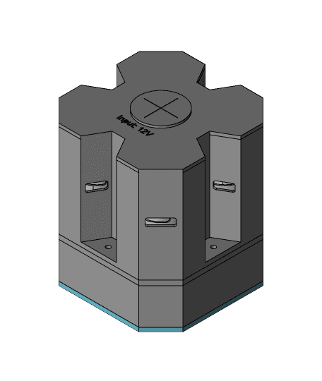 4 x 775 DC Gearbox 3d model