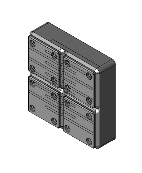 GF Card Holder 2 x 2 x 3 13 slots.step 3d model