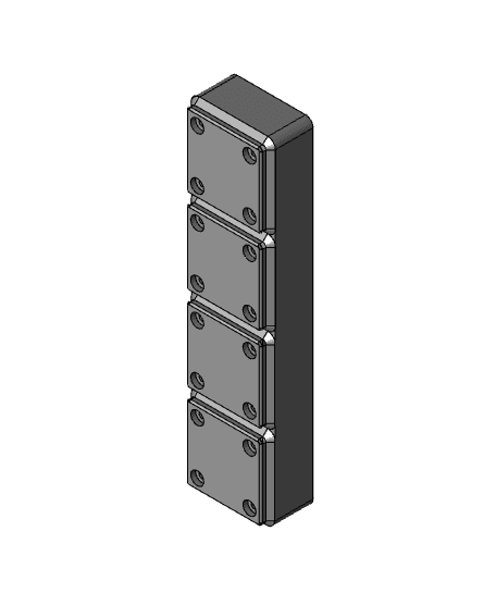 GF Nail File Holder 4 x 1 x 3.step 3d model