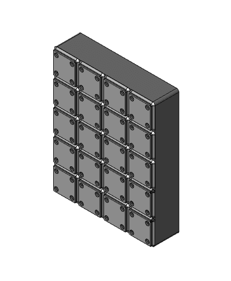 Gridfinity 4 x 5 x 6 Lid Holder.step 3d model