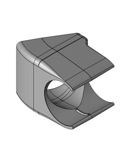 E3D-V6 Angled Fan Duct 3d model