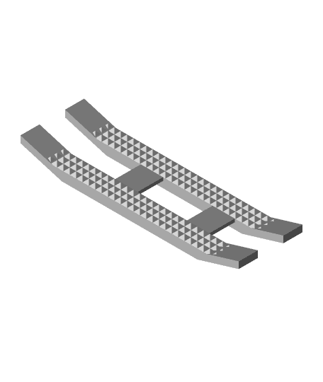 finger skis 3d model