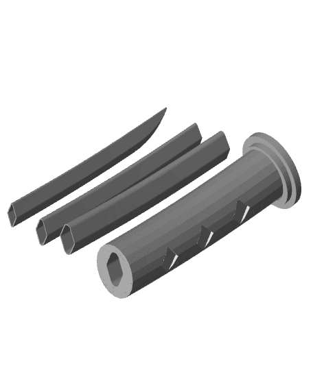 Collapsing Katana 3d model