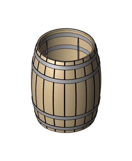 Barrel Koozie 3d model