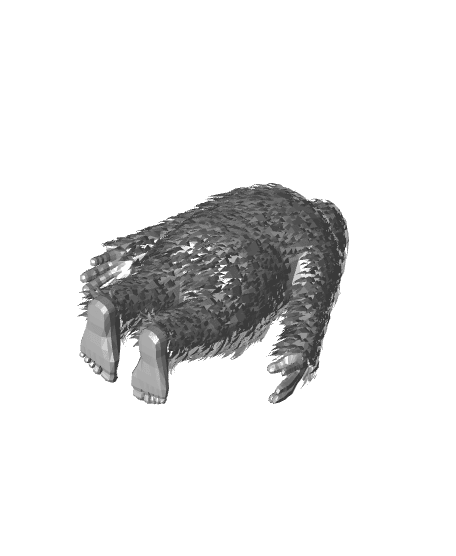 Yeti Zombie 3d model