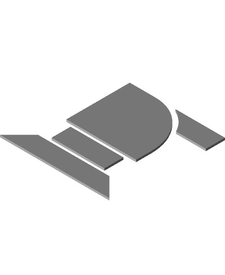 Helldivers 2 Stratagem Plaque (Sentry Shape Template) 3d model