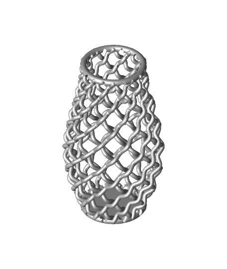 Braided Vase (Pattern 2) 3d model