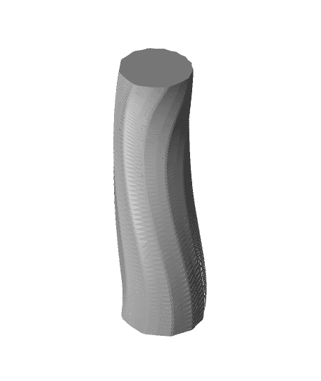 Tall Hepta Vase 3d model