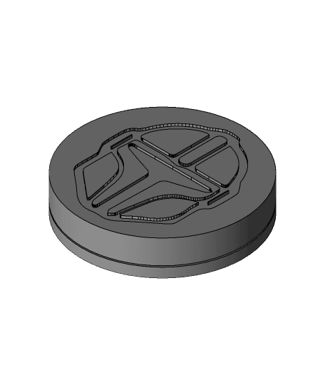 Din Djarin Pin - Push pin V1 3d model