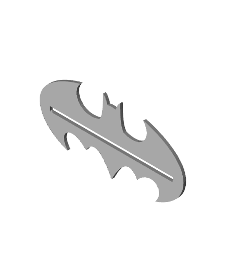 Bat Logo Shelf 3d model